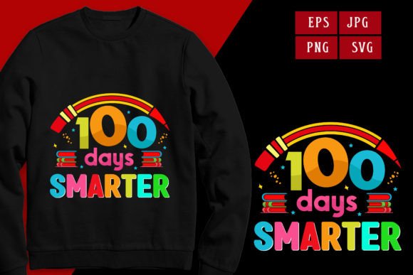 100 Days Smarter T-shirt Design