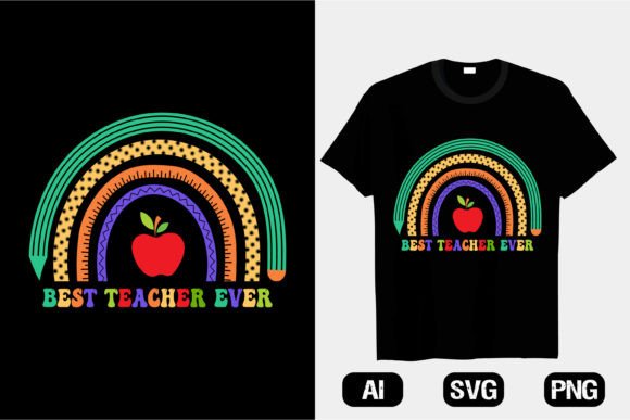 Best Teacher Rainbow T-shirt for Kids 1: Graphics and T-Shirt Designs