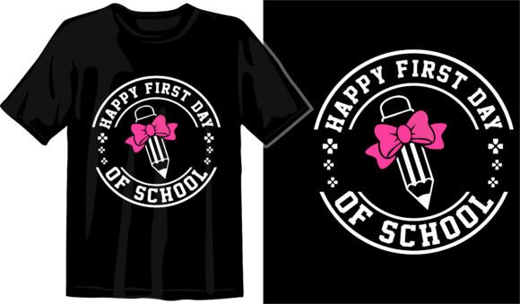 Happy First Day of School Svg, Back Graphics