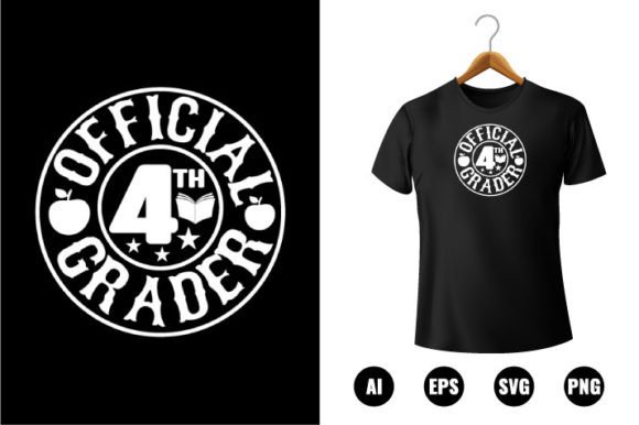 Official 4th Grader T-shirt Design
