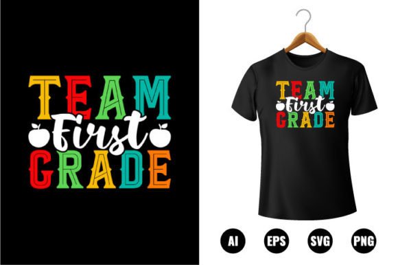 Team 1st Grade T-shirt Design: Graphics for T-Shirt Designs